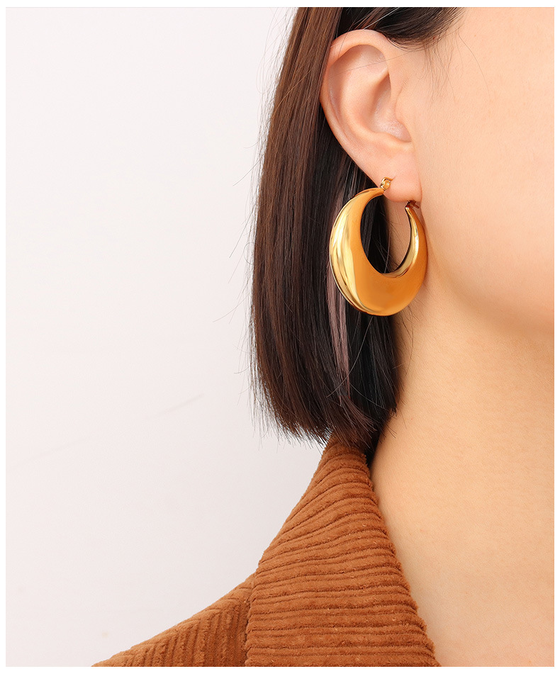 Korean titanium steel earrings 2021 new earrings