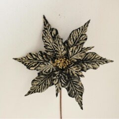 国境を越えた新しいクリスマスの花32cm赤い白い鳳尾花びらの葉手作りdiy装飾枝葉クリスマスの花