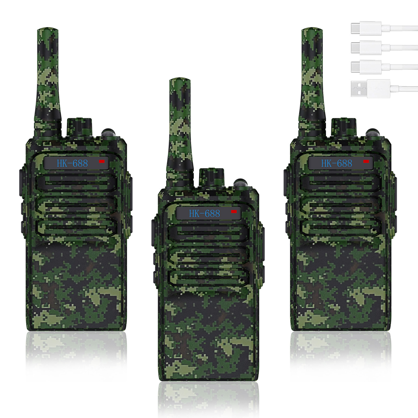 Camouflage green three pieces in a box