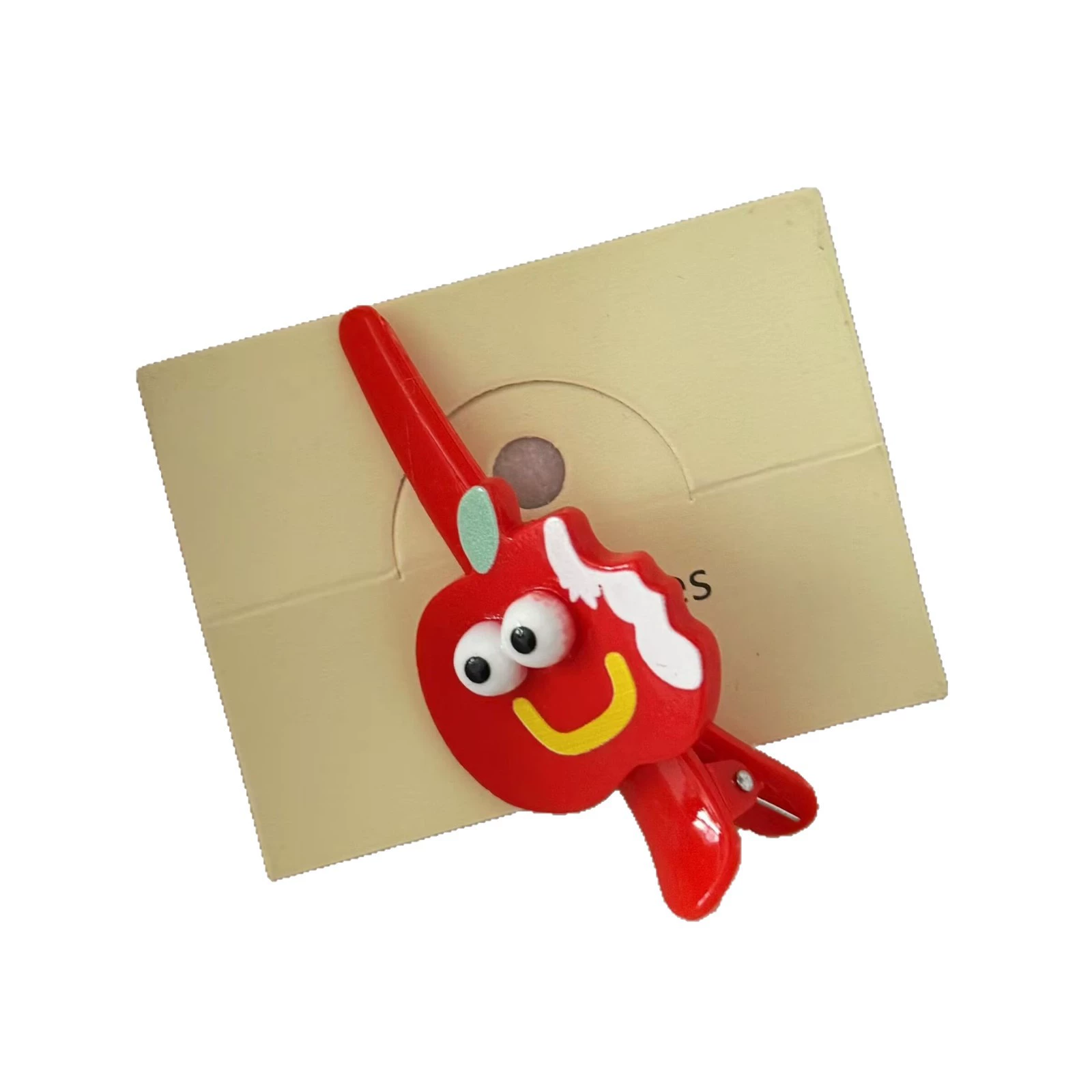 Заколка для волос apple cute «one‑word», креативная мультяшная шпилька для чёлки, случайный цвет