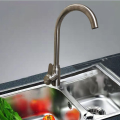 牧瀧304不鏽鋼菜盆龍頭廚房洗菜盆水槽洗衣池冷熱水龍頭 廠家直銷