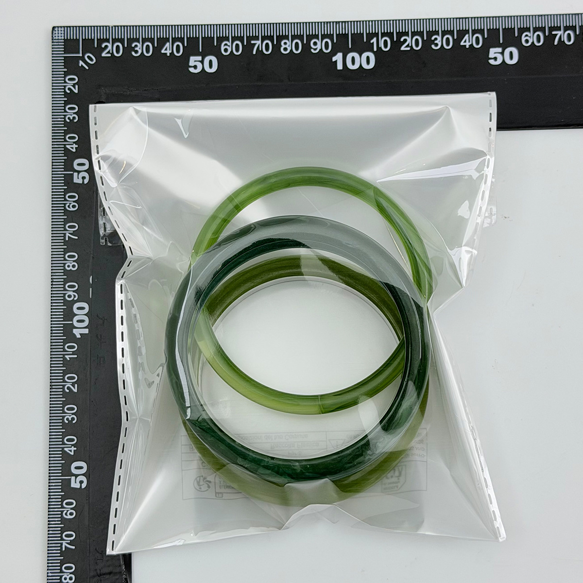 European and American Cross-border Fashion Color Gradient Resin Stacking Bracelets Vintage INS Style Arc-shaped Polished Closed Bangle Bracelets