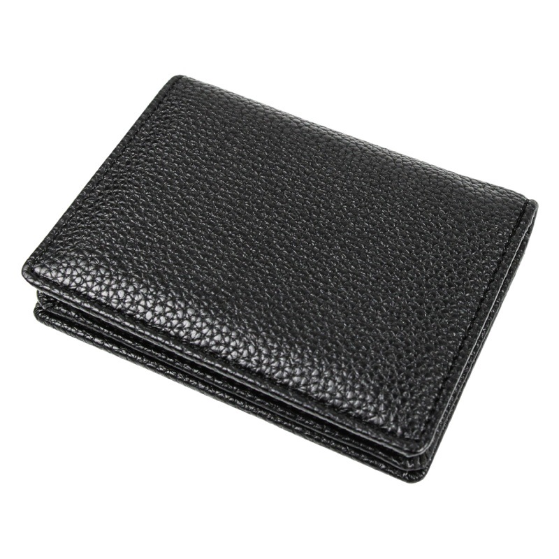 New leisure creative business card bag with large capacity business card bag litchi texture foreign trade card bag wholesale