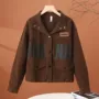 春秋宽松新款复古夹克