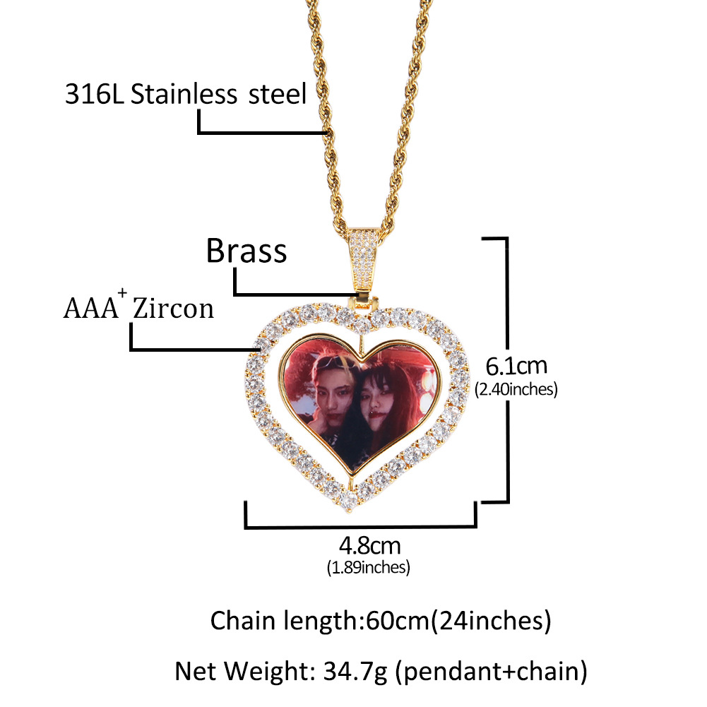 universal rotating pendant for men and women hip-hop style