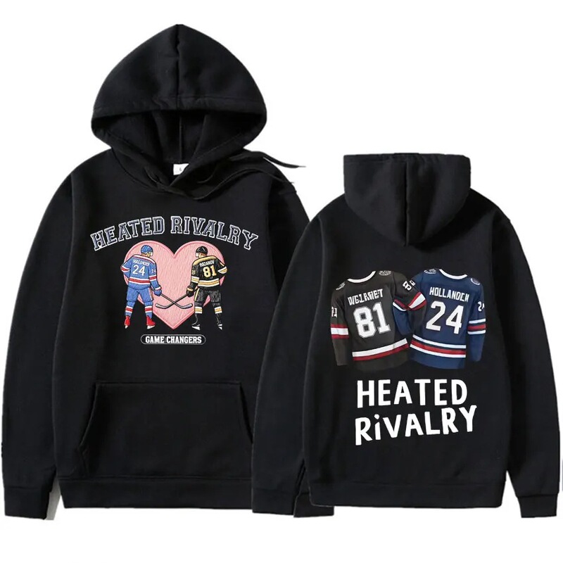 Hornov Hockey Romantic and Intense Competition Merchandise Hoodie Men's and Women's Fashion Casual Aesthetic Sportswear