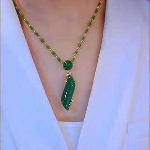 TikTok Fast Hand Internet Celebrity Explosive Bamboo Beauty Waist Necklace Female Elegant Fashion Collarbone Chain Personality All-match Clothing Accessories