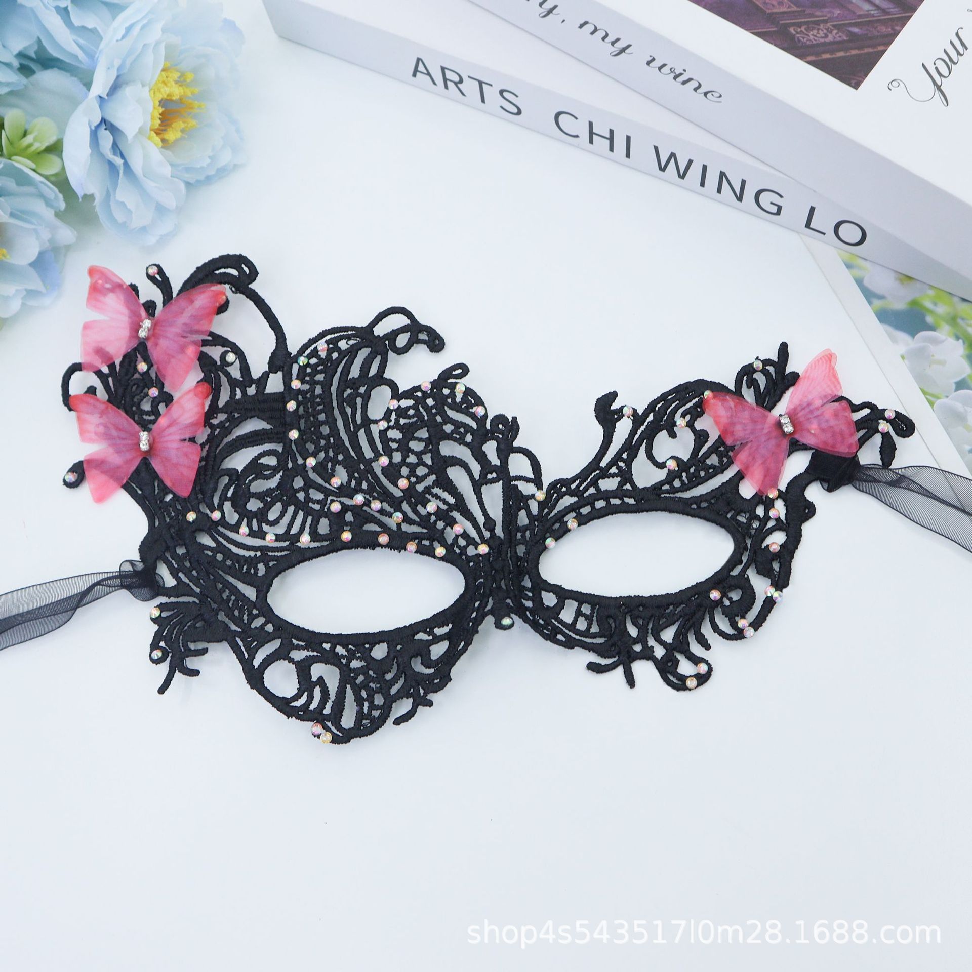 Ventas transfronterizas calientes de Halloween máscaras de encaje de Phoenix máscaras de rendimiento de máscaras sexuales de la reina