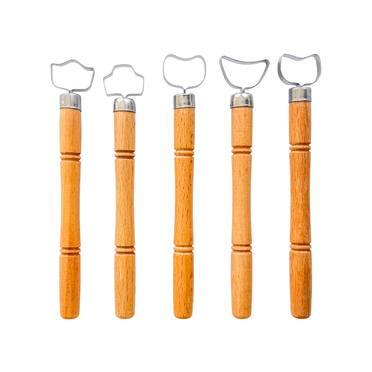 5 pottery handle tools, school pottery bar handmade tea cup water cup handle utensils, molded sculpture scraper