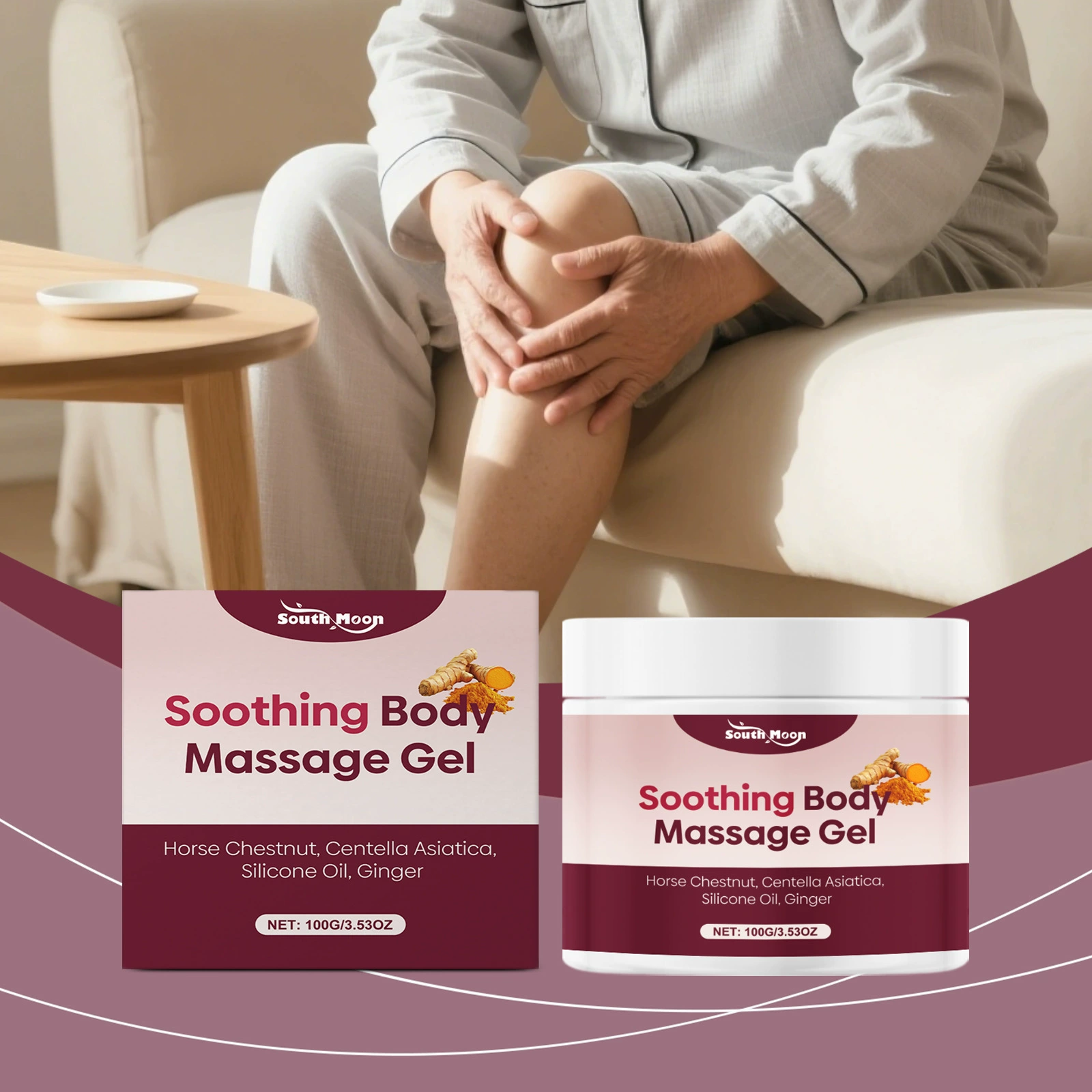 SOUTH MOON Гель для массажа тела Нежная формула Ежедневный уход Массажный гель для ухода за суставами тела