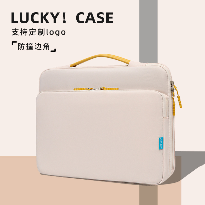 Portable Laptop Bag 14inch Women's Fashion Computer Sleeve Protective Cover 16 High-End Simple Office