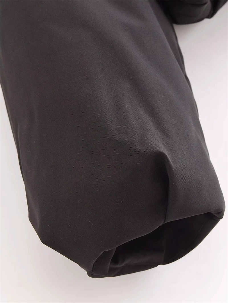 Короткий пуховик, зимний зип-пуб одежды cropped coat, европейский стиль, свободный крой