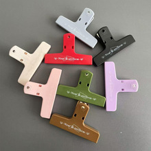 厂家批发磁吸夹长尾手账夹彩色塑料学生磁力夹票据试卷磁吸式夹子