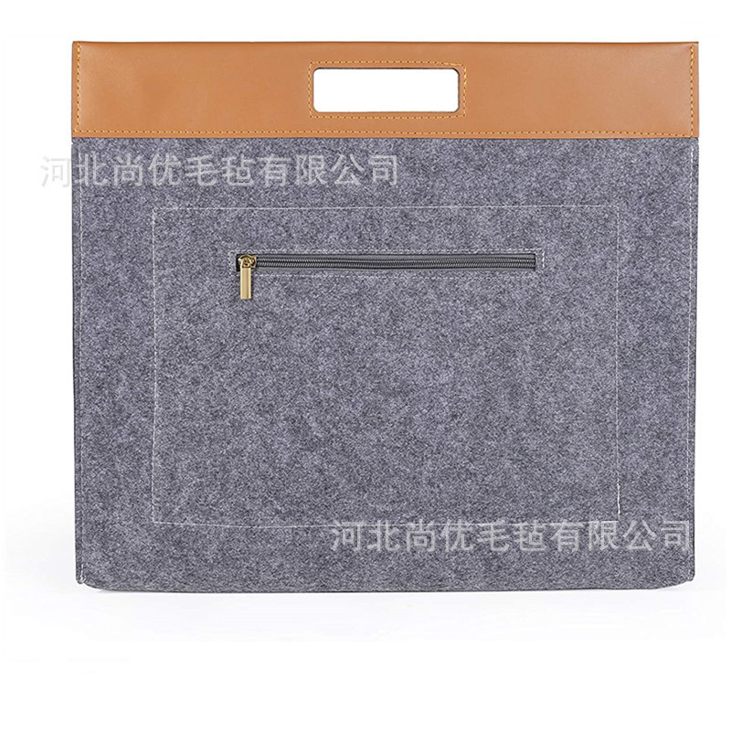 Felt Laptop Bag Men's Women's Laptop Bag Handle Bag with Zipper Felt Laptop Bag Men's Women's Laptop Bag Handle Bag with Zipper