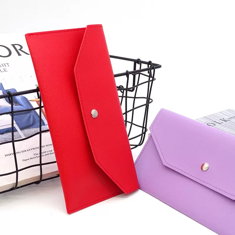 厂家现货可加工各尺寸魅丝信封眉笔袋彩妆化妆包化妆刷收纳袋