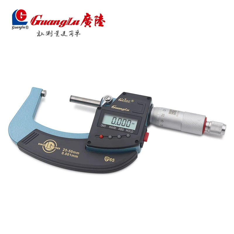 Цифровой дисплей Guanglu, внешний диаметр микрометра, встроенный цифровой дисплей Bluetooth, микрометр IP65, водонепроницаемый цифровой дисплей, микрометр