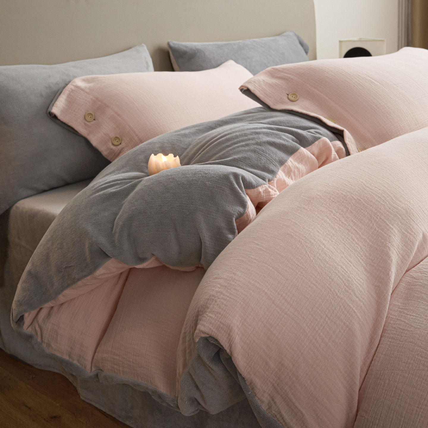 Doble hilo de leche de lana de cuatro piezas de otoño y invierno engrosado cálido edredón de coral cubierta sábanas de cama de algodón de lana de cama