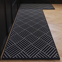 跨境提花橡胶底雪尼尔厨房地垫防滑防油可擦免洗地毯吸水耐脏脚垫