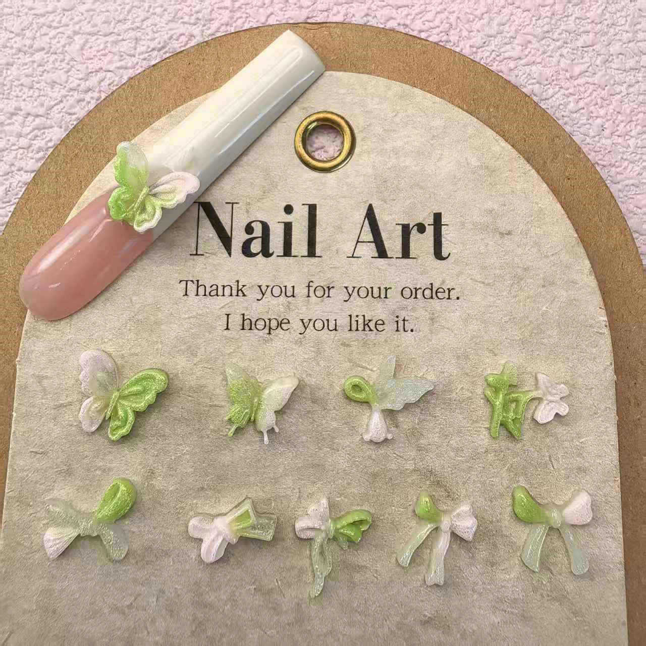 粉绿蝴蝶结饰品配件美甲饰品_04.jpg