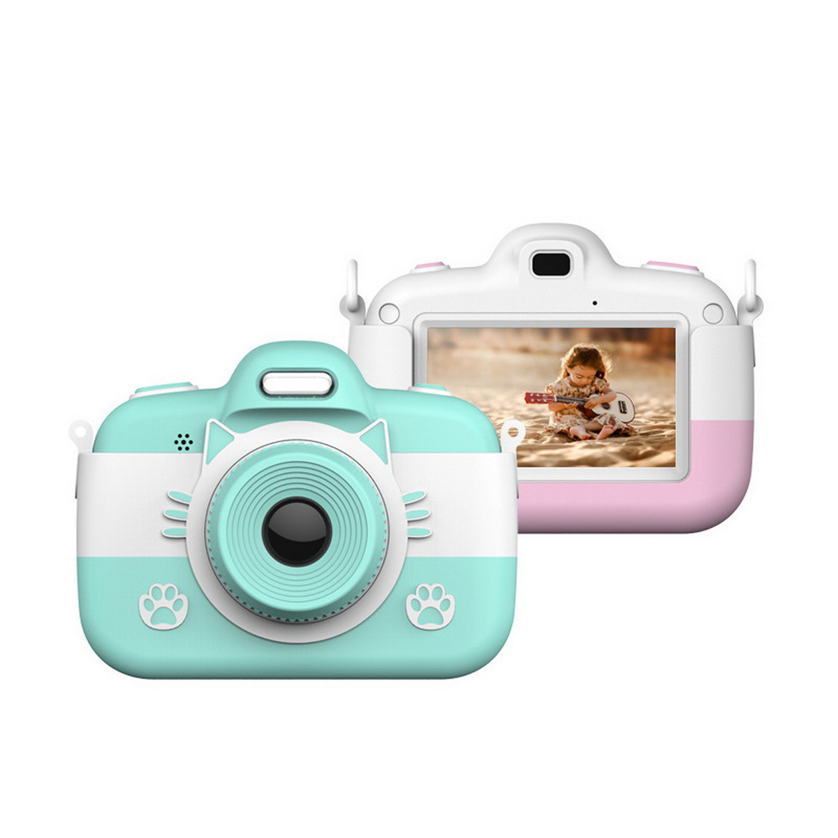 Yt006 Children's Digital Camera Front and Rear 24 Million Dual Cameras Hd 3inch Touch Screen Wifi Cartoon Camera