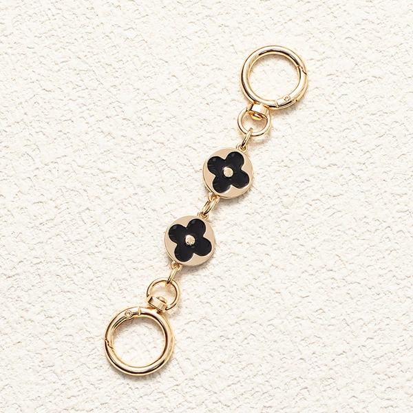 Black round two round flowers 15cm