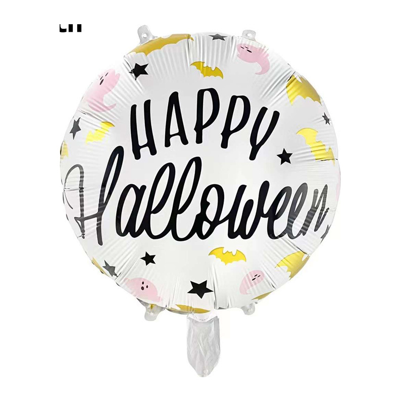 Bola de 18 pulgadas globo de aluminio de Halloween fantasma Festival cráneo calabaza Halloween tema Fiesta escena decoración globo