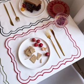 餐垫、杯垫;餐垫、餐巾;桌旗