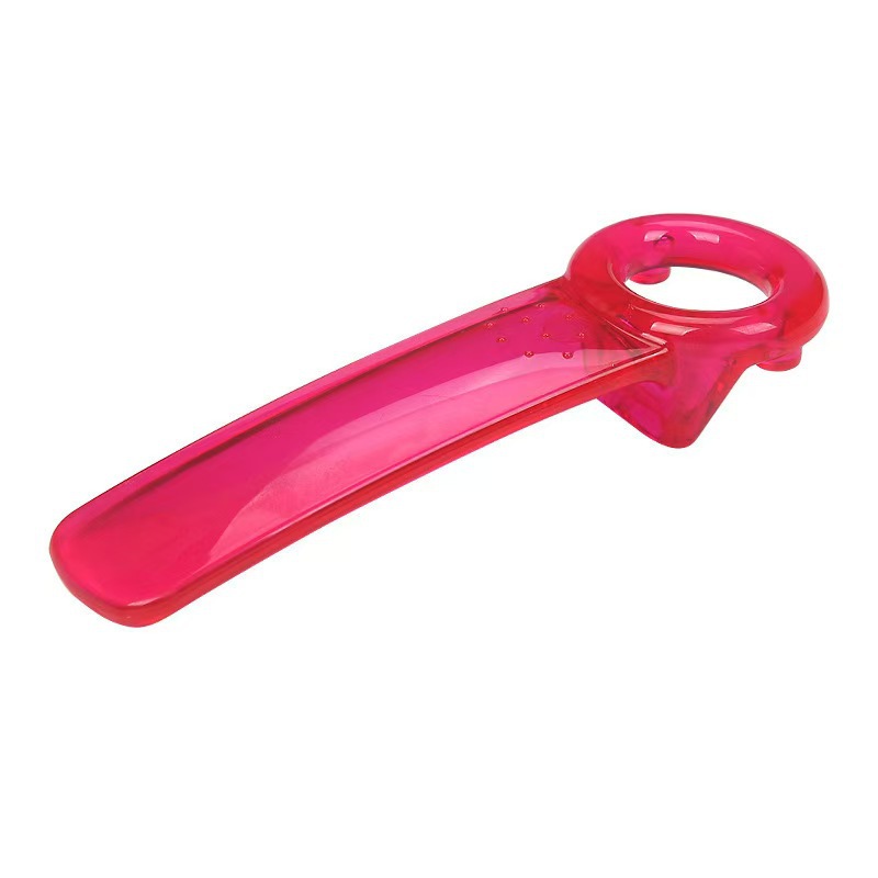 투명한 로즈 레드