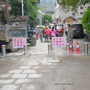 Nigaome Fully Semi-Automatic Retractable Warning Column Guizhou Town Ancient Town Finished Stainless Steel Fixed Removable Car Shield