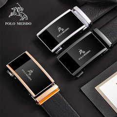 Official UK Paul Belt Men's Genuine Leather High-Grade Business-Style Top-Grain Cowhide Pants Belt with Automatic Buckle—Wholesale