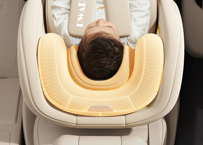 German DWARFOO child safety seat for cars, suitable for infants and toddlers aged 0 to 12 years, portable reclining seat