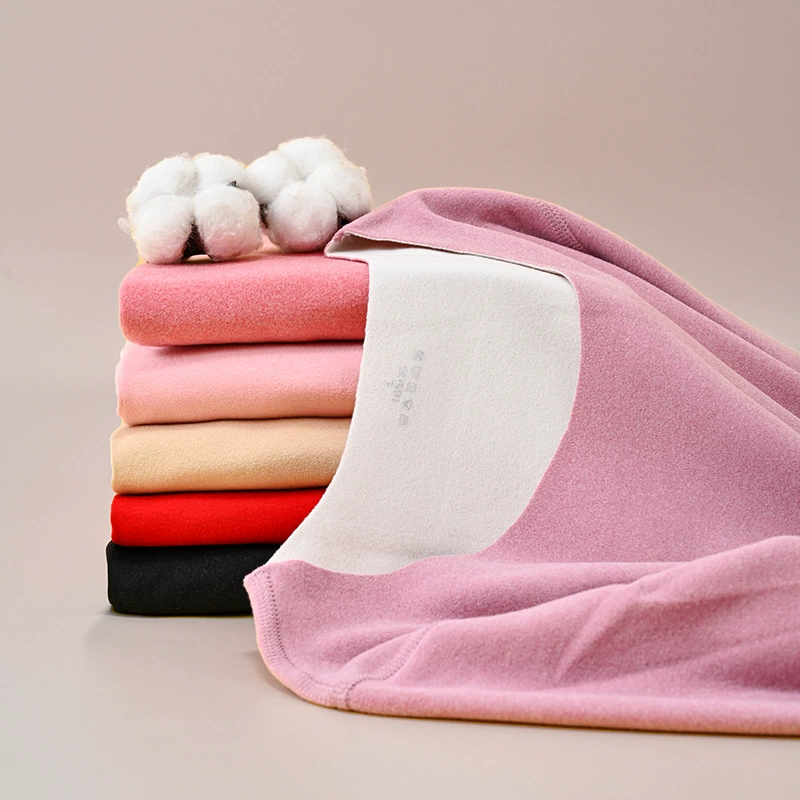 Двусторонний флисовый комплект термобелья для мужчин и женщин: топ с круглым вырезом и брюки, цельный, оптом, утолщенный, для осени