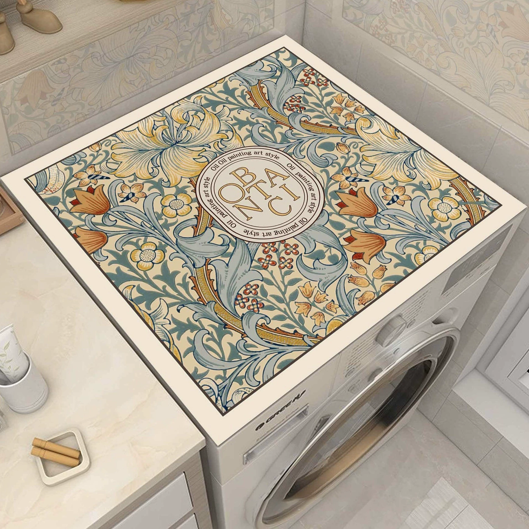 Скандинавский ретро стиральная машина пылезащитный чехол домашний тумбочка пылезащитный коврик водонепроницаемый коврик холодильник микроволновка нескользящие коврики