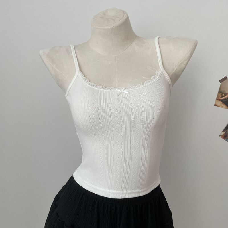 Brandy BM Style Lolita Lace Camisole Women's Spring and Summer Short Elegant All-match Base Top Brandy BM Style Lolita Lace Camisole Women's Spring and Summer Short Elegant All-match Base Top