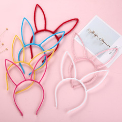 Factory Direct Sale 13cm Horsehair Rabbit Ear Headband Wholesale Cat Ear Headband Rabbit Ear Hair Clip Accessory