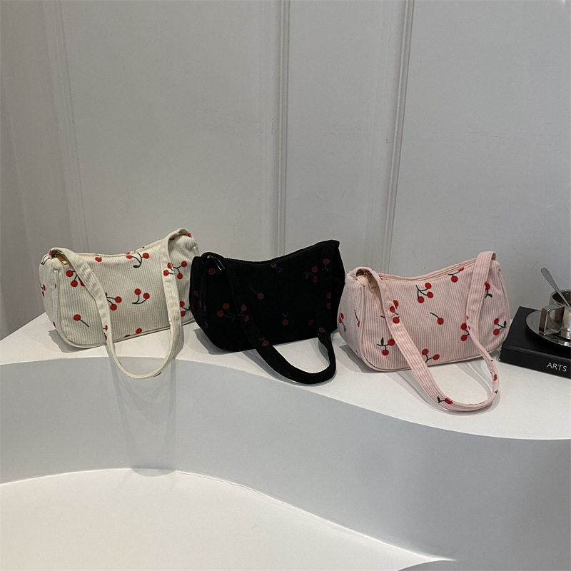 Bolsos de hombro de viento dulce simple para mujeres 2024 otoño nuevo bolso de mujer pequeño fresco bolso de moda casual bolso inferior