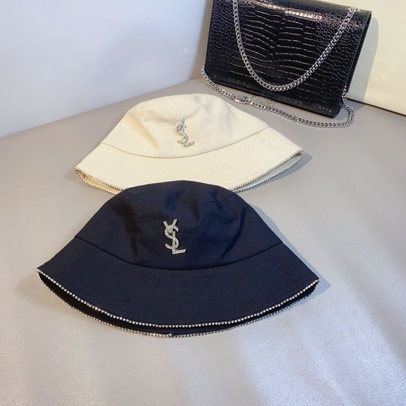 New Diamond Label rhinestone edge fisherman hat female spring and summer Japanese sun-proof basin hat versatile fashion face-looking small bucket hat