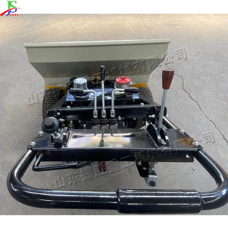 Camino estrecho patio máquina de reparación de suelo Ancho ajustable caminar pavimentadora de asfalto partículas de asfalto máquina de embasamiento