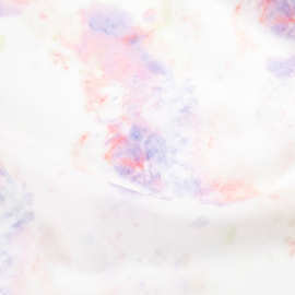 微透温婉国风白底芋粉色抽象印花雪纺纱面料裙子衬衫汉服布料