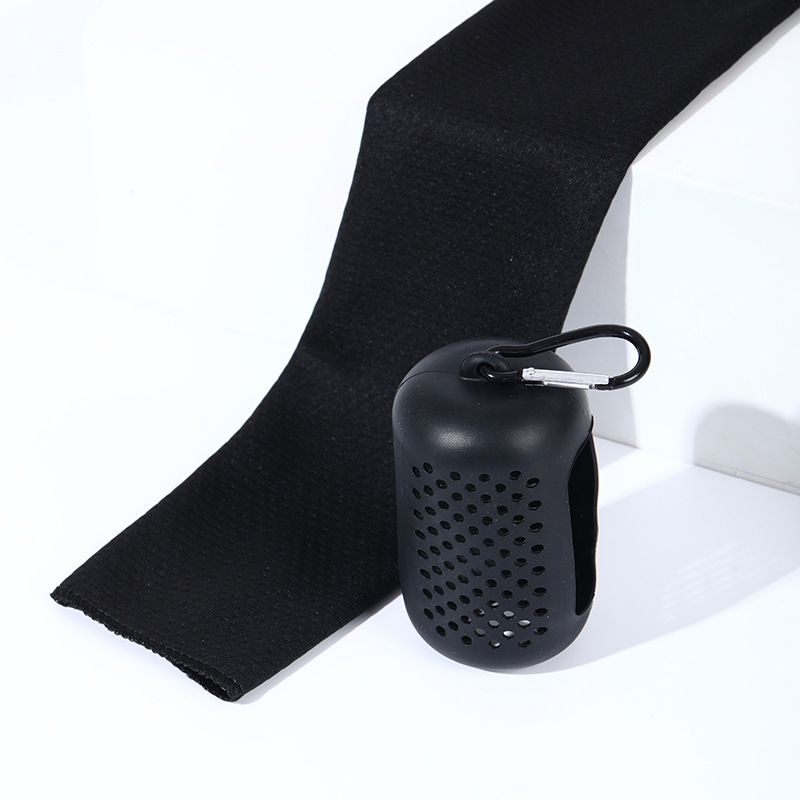 라운드 실리콘-블랙