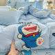 Children's Bedding Four-piece Set Washed Cotton Boys and Girls Dormitory Cartoon Embroidered Quilt Cover Bed Sheet Three-piece Set Bed Cover