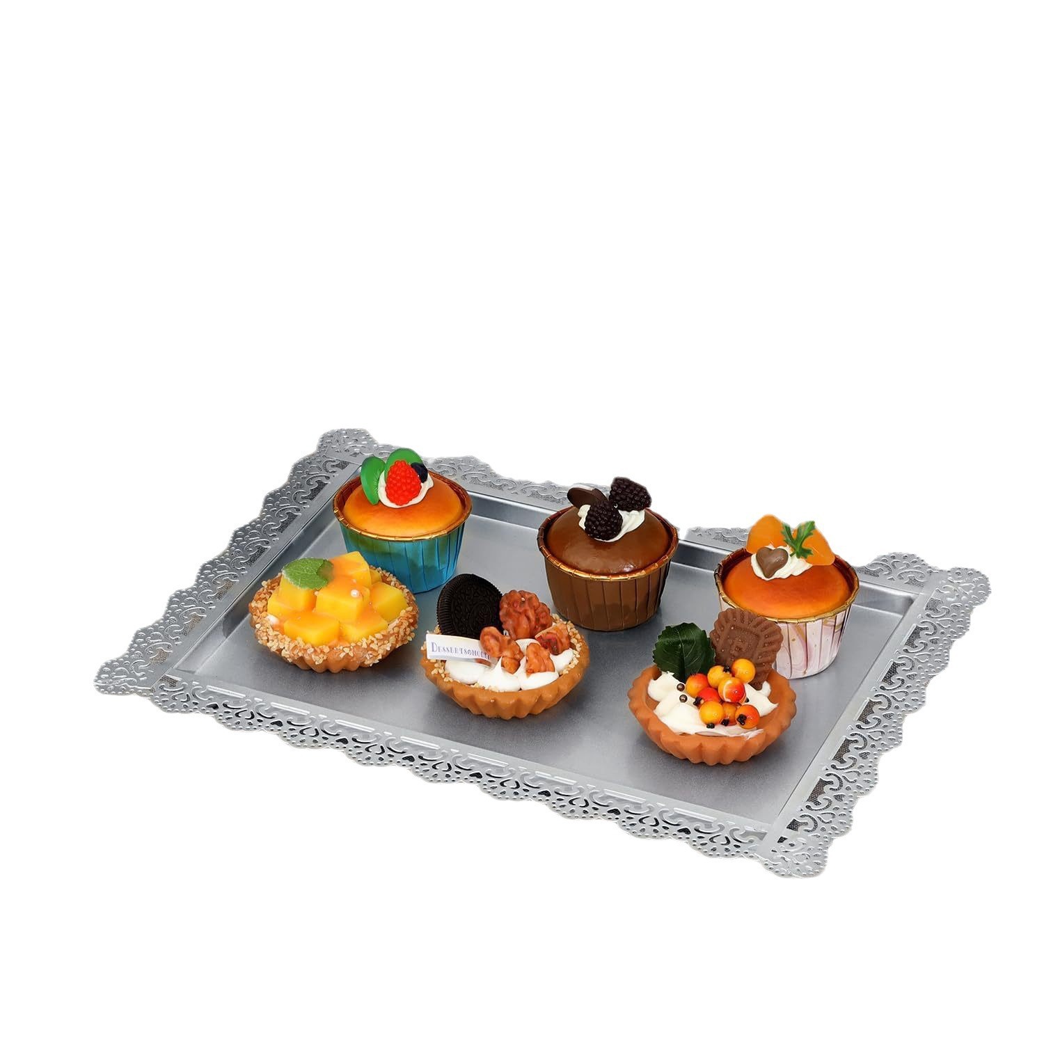 Soporte de pastel dorado de lujo ligero de estilo europeo, accesorios de fiesta de cóctel, plato de pastel, decoración, tienda de postres, juego de soporte de pastel