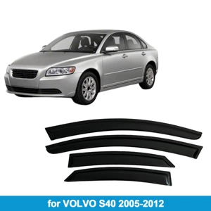 Suitable for Volvo S40 2005-2012 Rain Shield Side Window Deflector Rain Eyebrow Thickened Light-Transmitting