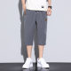 2025 Summer Ice Silk Summer Casual Quick-drying Outer Wear Capri Pants Men's Shorts Loose Fashionable Summer Thin