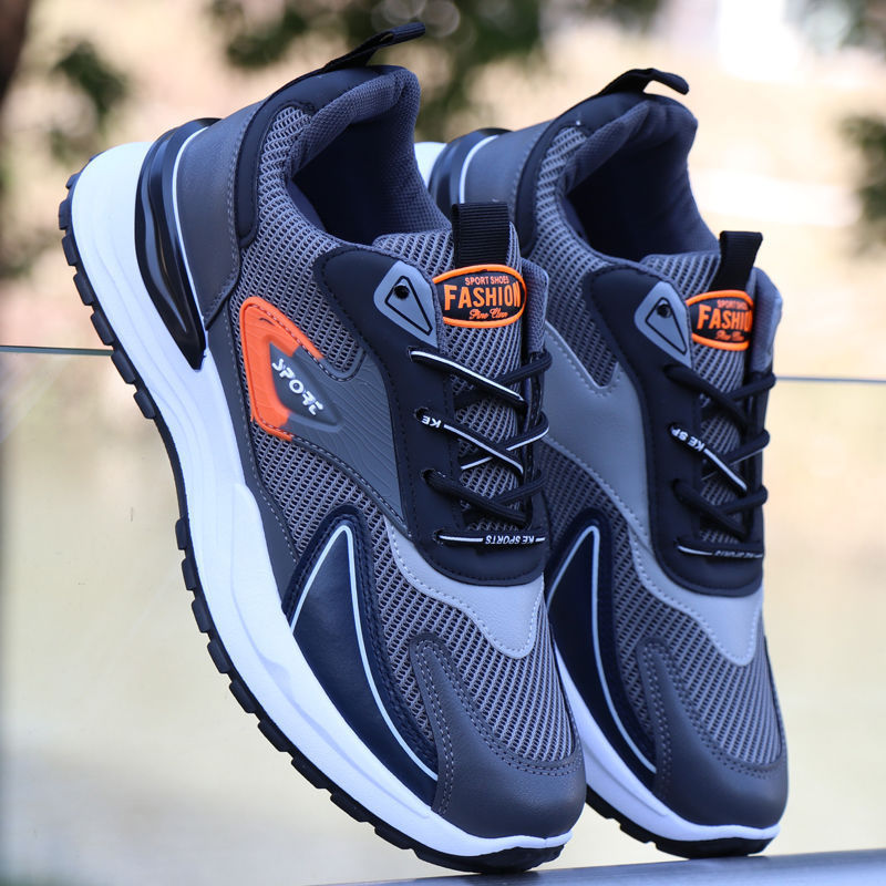 Nuevos zapatos deportivos de verano, zapatos casuales ligeros para hombres, zapatos de malla transpirables, zapatos casuales, zapatos de papá para correr con suela suave antideslizante image 8