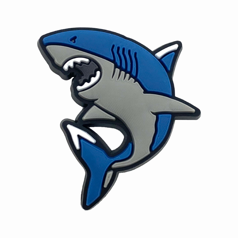 Nueva lindo animal marino agujero de dibujos animados Zapatos de flores zapatos hebilla de goma suave DIY sandalias de verano accesorios de la joyería