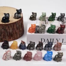 3cm��ؔ؈Crystal Kitten���^؈��Ȼˮ��С؈��̼�ԭʯ��ĥ؈��