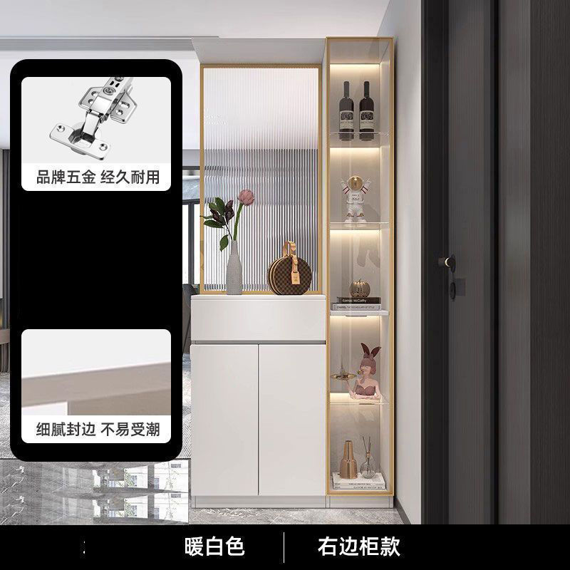 入户玄关柜鞋柜一体靠墙正对门客厅酒柜玻璃门屏风隔断实木玄关柜|undefined