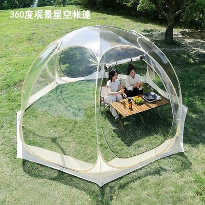 Outdoor Starry Sky Camping Tent, Bubble House, Spherical Transparent Tent, Warm and Windproof Transparent Tent for Homestay and Stall Use (Avtomobil dam çadırları)