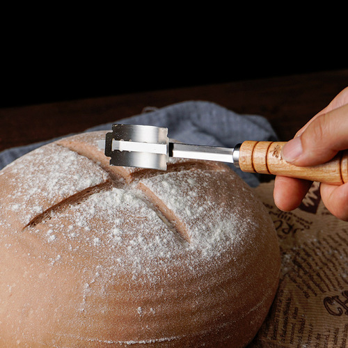 304不锈钢欧包割刀面包造型刀法棍专用刀DIY整形雕花吐司烘焙工具